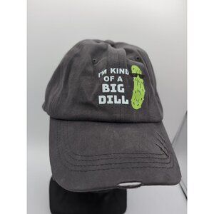 I'm Kinda a Big Dill Funny Grey Baseball Hat Adjustable